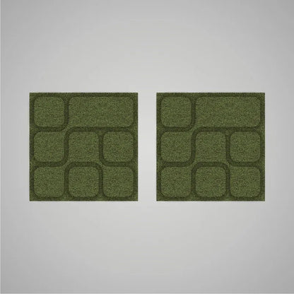 Self-adhesive Acoustic Felt Panel 3D Geometric 18mm / Free Shipping-Forest Green-Wall Panels Pro