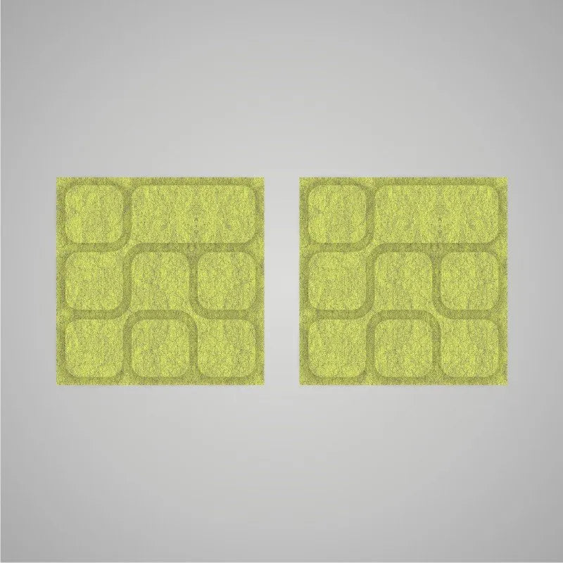 Self-adhesive Acoustic Felt Panel 3D Geometric 18mm / Free Shipping-Marble Green-Wall Panels Pro