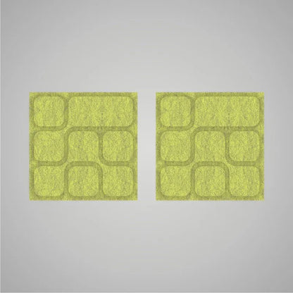 Self-adhesive Acoustic Felt Panel 3D Geometric 18mm / Free Shipping-Marble Green-Wall Panels Pro