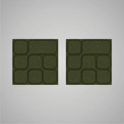 Self-adhesive Acoustic Felt Panel 3D Geometric 18mm / Free Shipping-Moss Green-Wall Panels Pro