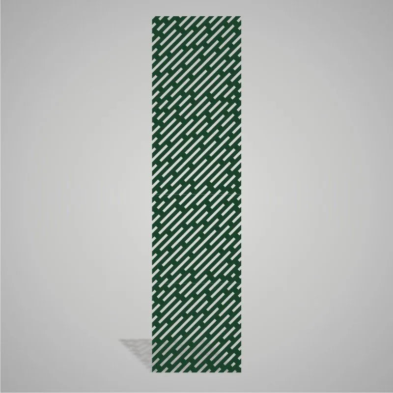 Self-adhesive Acoustic Felt Panel Lines 9 mm / Free Shipping-PET Felt Acoustic Panels-WallpanelsPRO-Dark Green-Wall Panels Pro