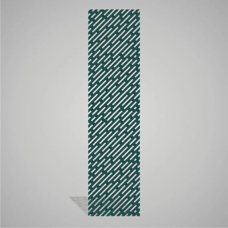 Self-adhesive Acoustic Felt Panel Lines 9 mm / Free Shipping-PET Felt Acoustic Panels-WallpanelsPRO-Dark Teal-Wall Panels Pro