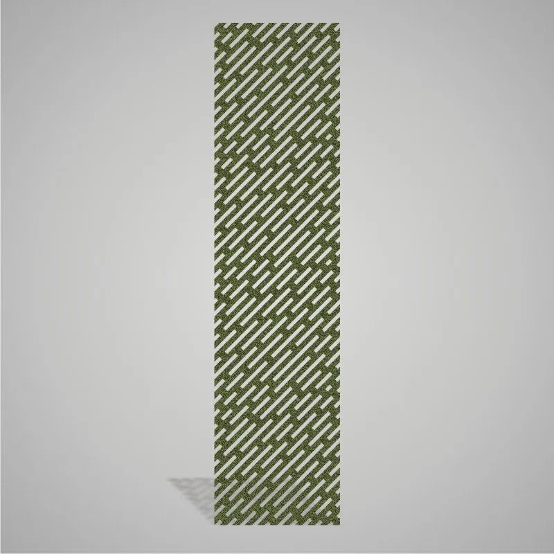 Self-adhesive Acoustic Felt Panel Lines 9 mm / Free Shipping-PET Felt Acoustic Panels-WallpanelsPRO-Forest Green-Wall Panels Pro