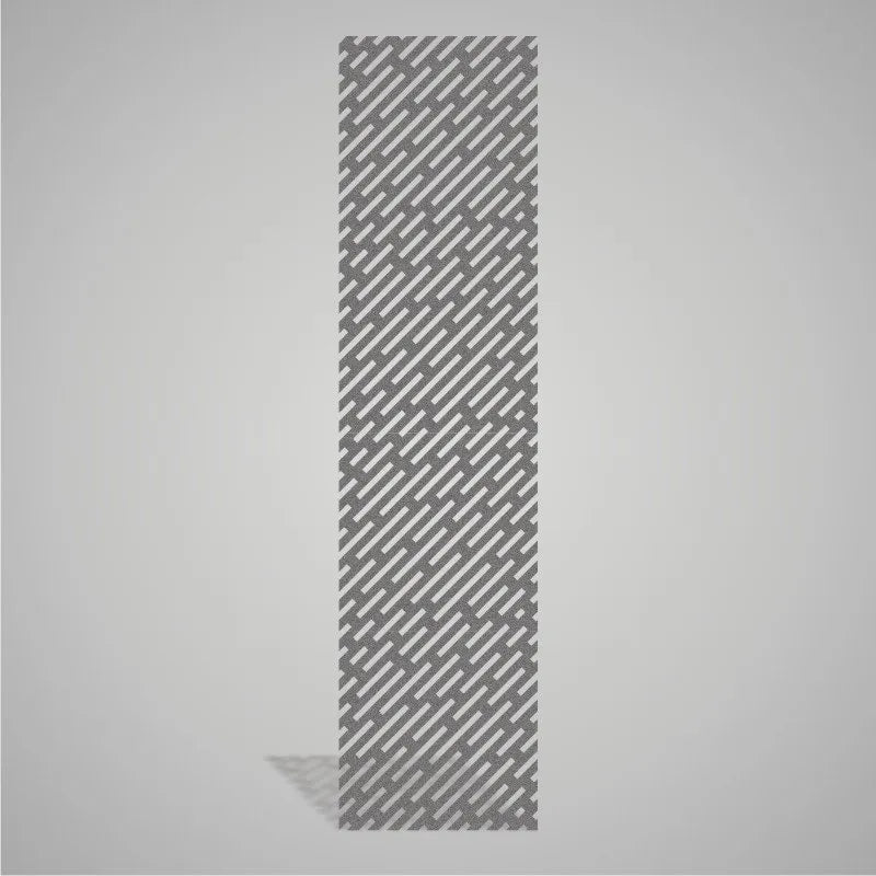 Self-adhesive Acoustic Felt Panel Lines 9 mm / Free Shipping-PET Felt Acoustic Panels-WallpanelsPRO-Grey-Wall Panels Pro