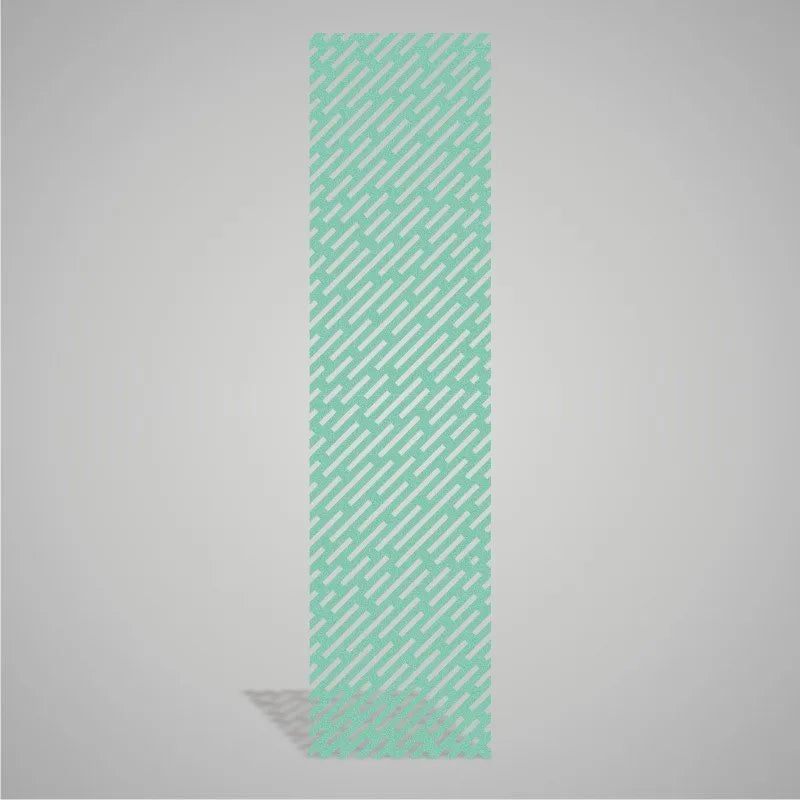 Self-adhesive Acoustic Felt Panel Lines 9 mm / Free Shipping-PET Felt Acoustic Panels-WallpanelsPRO-Light Teal-Wall Panels Pro