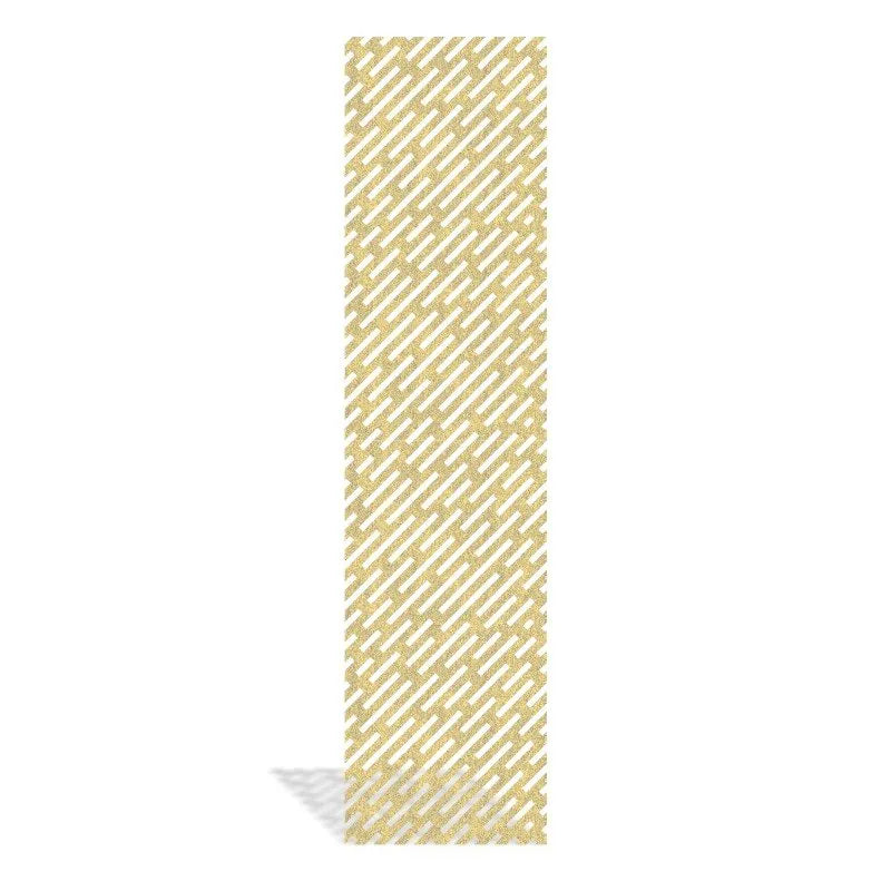Self-adhesive Acoustic Felt Panel Lines 9 mm / Free Shipping-PET Felt Acoustic Panels-WallpanelsPRO-Marble Yellow-Wall Panels Pro