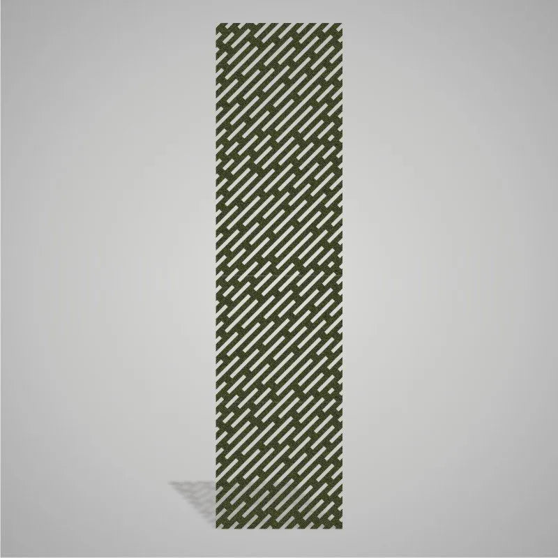 Self-adhesive Acoustic Felt Panel Lines 9 mm / Free Shipping-PET Felt Acoustic Panels-WallpanelsPRO-Moss Green-Wall Panels Pro