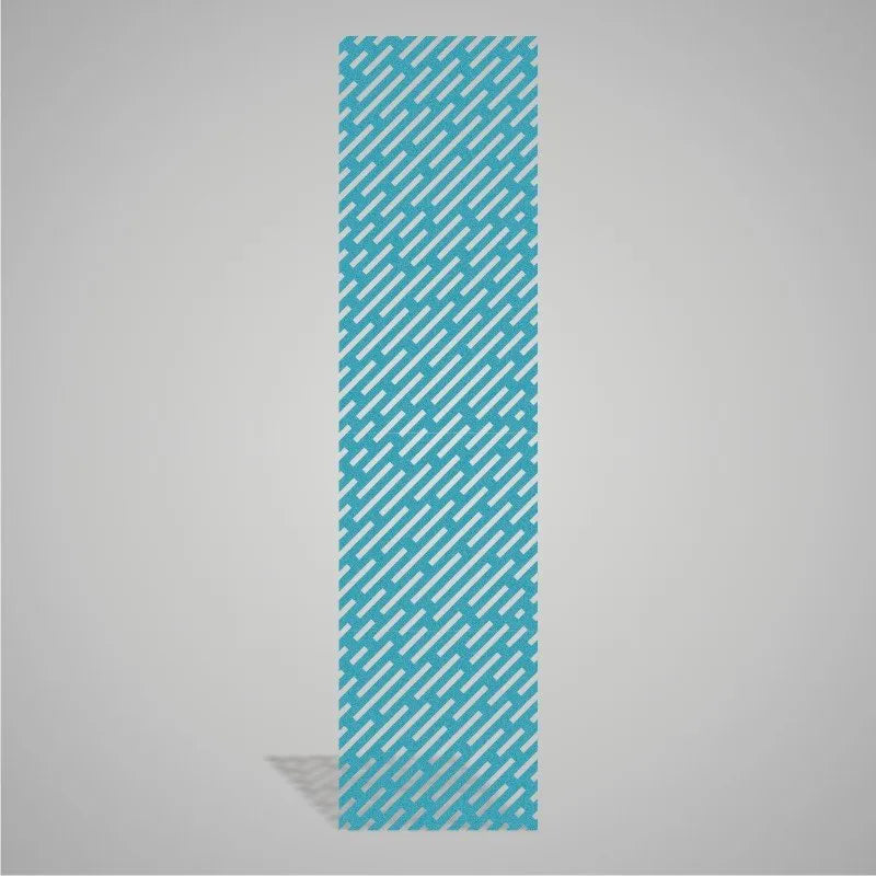 Self-adhesive Acoustic Felt Panel Lines 9 mm / Free Shipping-PET Felt Acoustic Panels-WallpanelsPRO-Teal Aqua-Wall Panels Pro