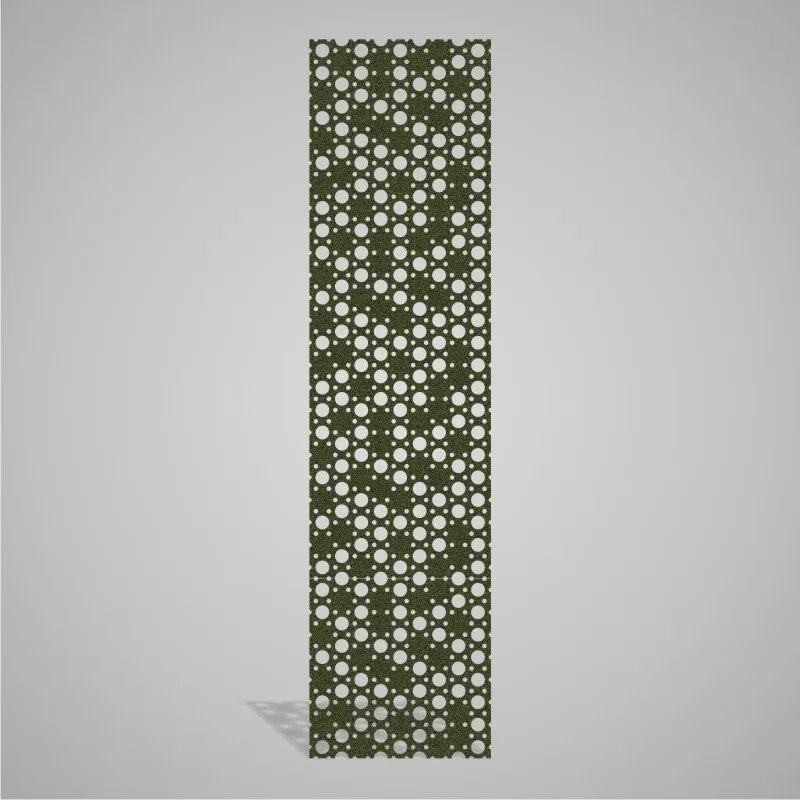 Self-adhesive Acoustic Felt Panel Circles 9 mm / Free Shipping-PET Felt Acoustic Panels-WallpanelsPRO-Moss Green-Wall Panels Pro