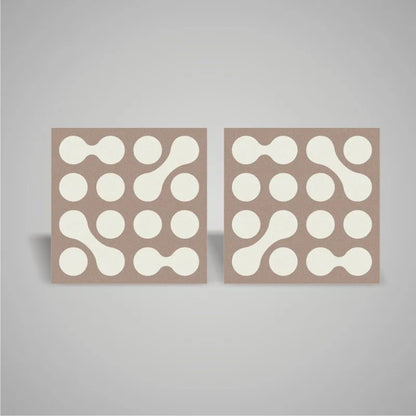 Self-adhesive Acoustic Felt Panel Shape 18mm / Free Shipping-PET Felt Acoustic Panels-WallpanelsPRO-Cream & Rustic Greige-Wall Panels Pro