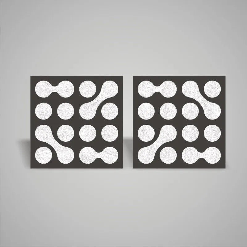Self-adhesive Acoustic Felt Panel Shape 18mm / Free Shipping-PET Felt Acoustic Panels-WallpanelsPRO-Dark Gray & Marble-Wall Panels Pro