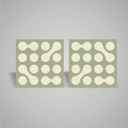 Self-adhesive Acoustic Felt Panel Shape 18mm / Free Shipping-PET Felt Acoustic Panels-WallpanelsPRO-Salty Brine & Beige-Wall Panels Pro