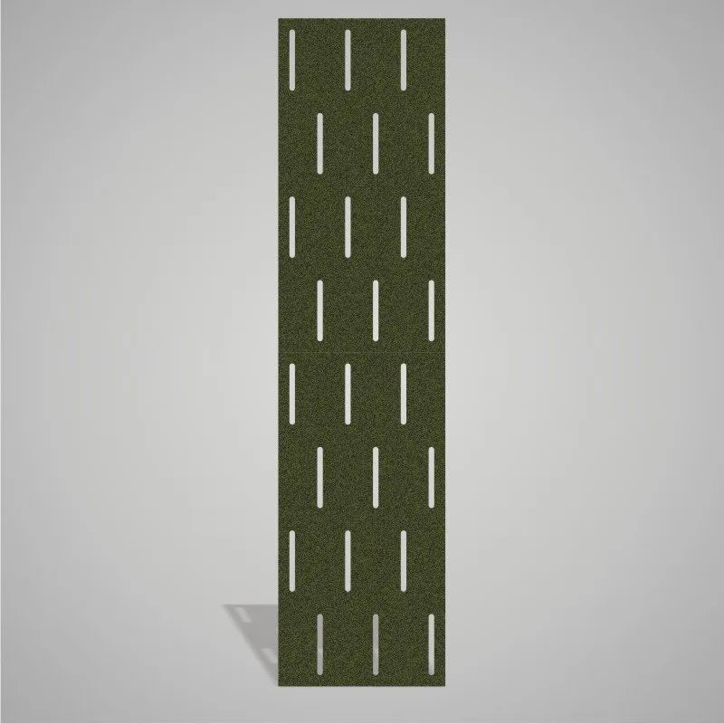 Self-adhesive Acoustic Felt Panel Stripes 9 mm-PET Felt Acoustic Panels-WallpanelsPRO-Moss Green-Wall Panels Pro