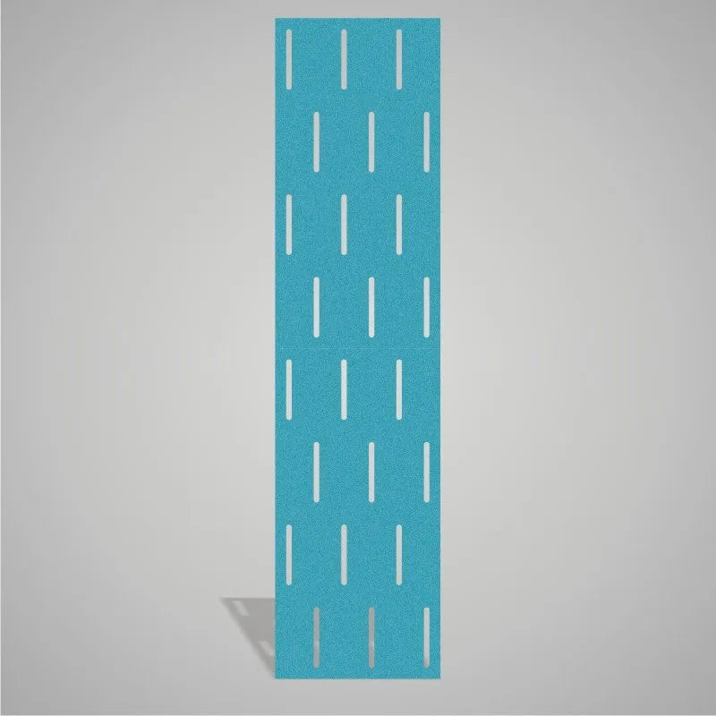 Self-adhesive Acoustic Felt Panel Stripes 9 mm-PET Felt Acoustic Panels-WallpanelsPRO-Teal Aqua-Wall Panels Pro