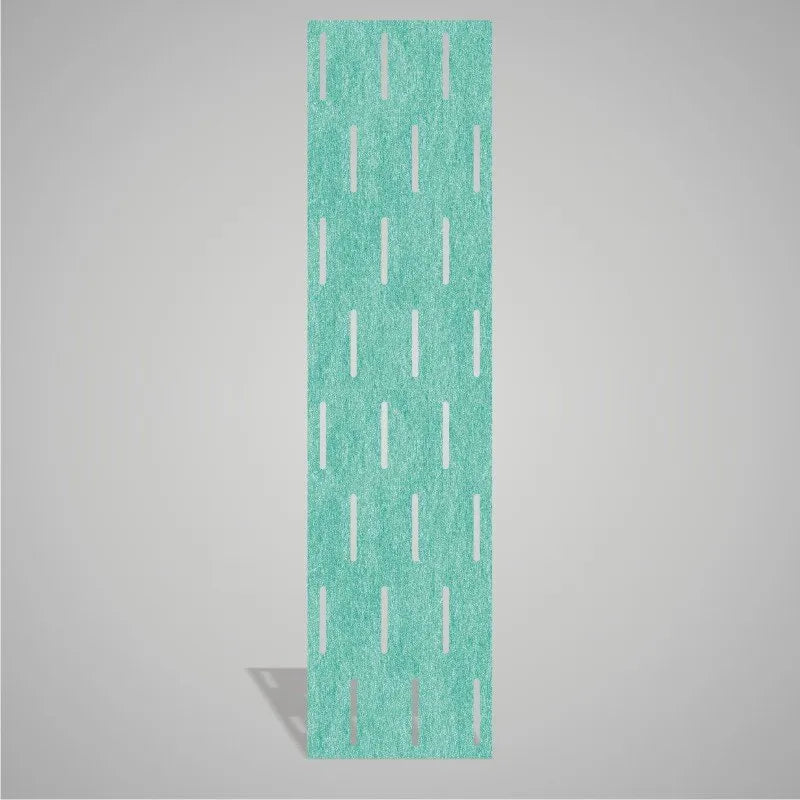 Self-adhesive Acoustic Felt Panel Stripes 9 mm-PET Felt Acoustic Panels-WallpanelsPRO-Tropical Sea Green-Wall Panels Pro
