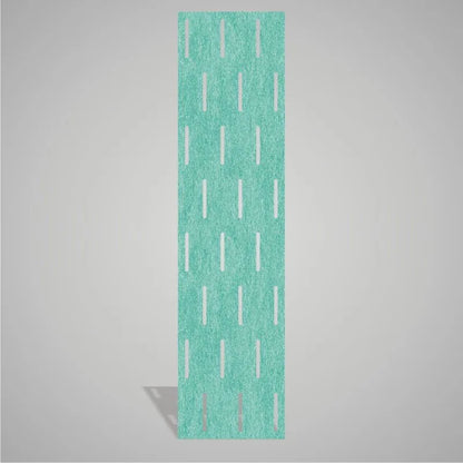 Self-adhesive Acoustic Felt Panel Stripes 9 mm-PET Felt Acoustic Panels-WallpanelsPRO-Tropical Sea Green-Wall Panels Pro
