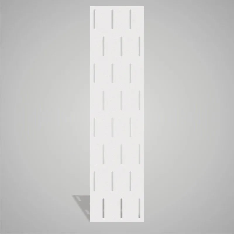 Self-adhesive Acoustic Felt Panel Stripes 9 mm-PET Felt Acoustic Panels-WallpanelsPRO-White-Wall Panels Pro