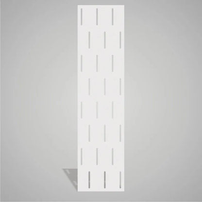 Self-adhesive Acoustic Felt Panel Stripes 9 mm-PET Felt Acoustic Panels-WallpanelsPRO-White-Wall Panels Pro