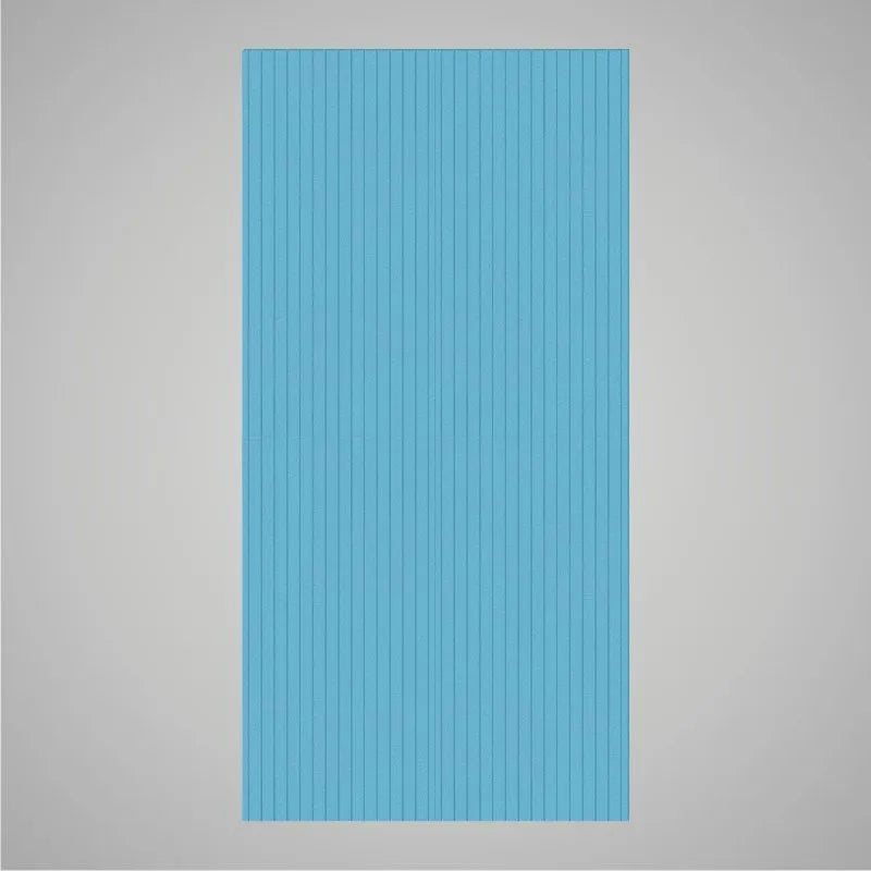 Self-adhesive Acoustic Felt Panel Slatted 9 mm / Free Shipping-PET Felt Acoustic Panels-WallpanelsPRO-Teal Aqua-Wall Panels Pro