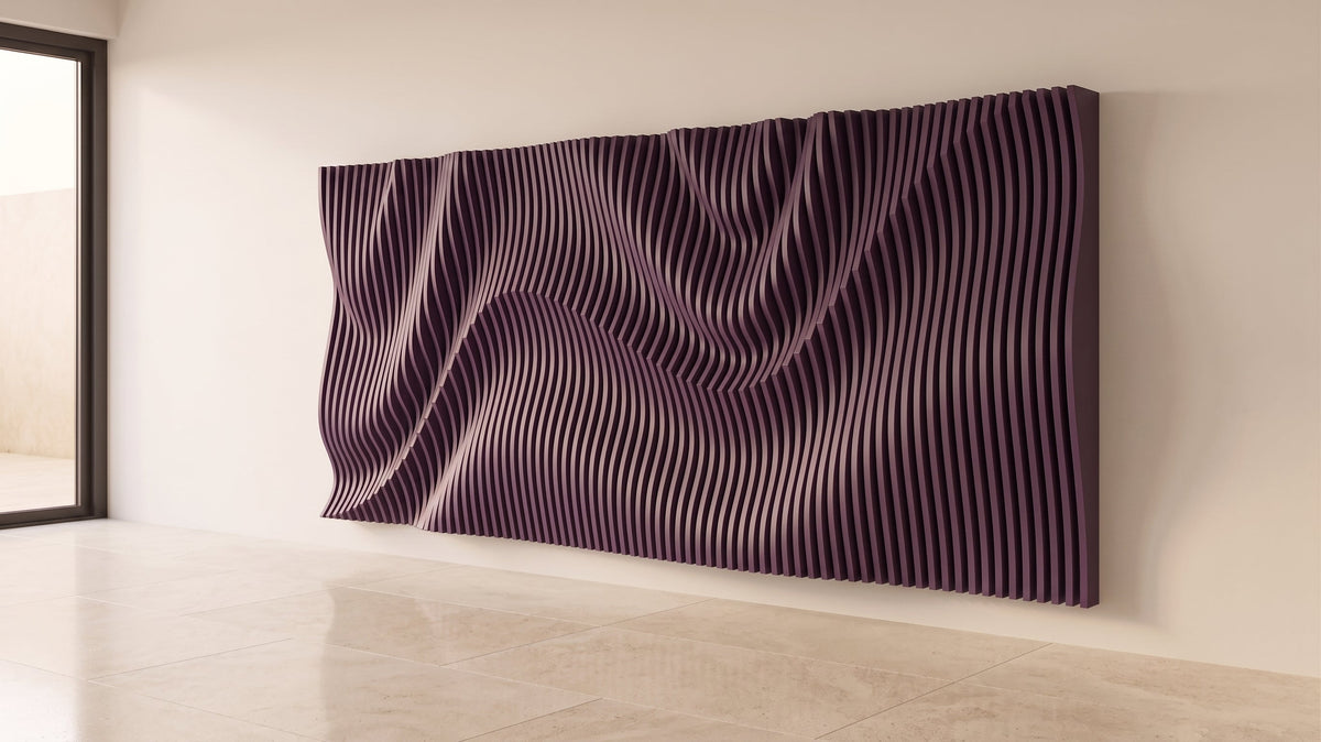 WavySlats Parametric Wall VEY in purple