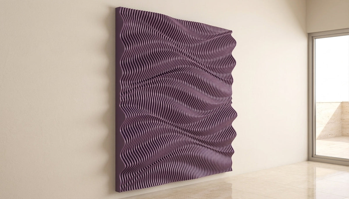 WavySlats Parametric Wall AUR in purple