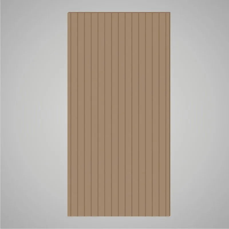 Self-adhesive Acoustic Felt Panel Slatted 9 mm / Free Shipping-PET Felt Acoustic Panels-WallpanelsPRO-Camel-Wall Panels Pro