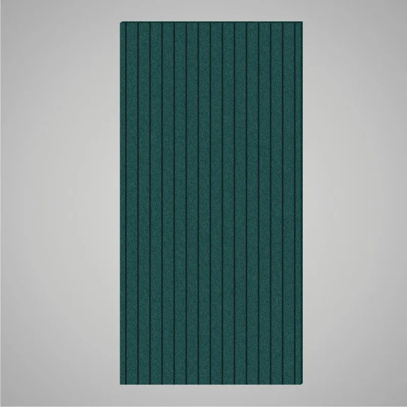Self-adhesive Acoustic Felt Panel Slatted 9 mm / Free Shipping-PET Felt Acoustic Panels-WallpanelsPRO-Dark Teal-Wall Panels Pro
