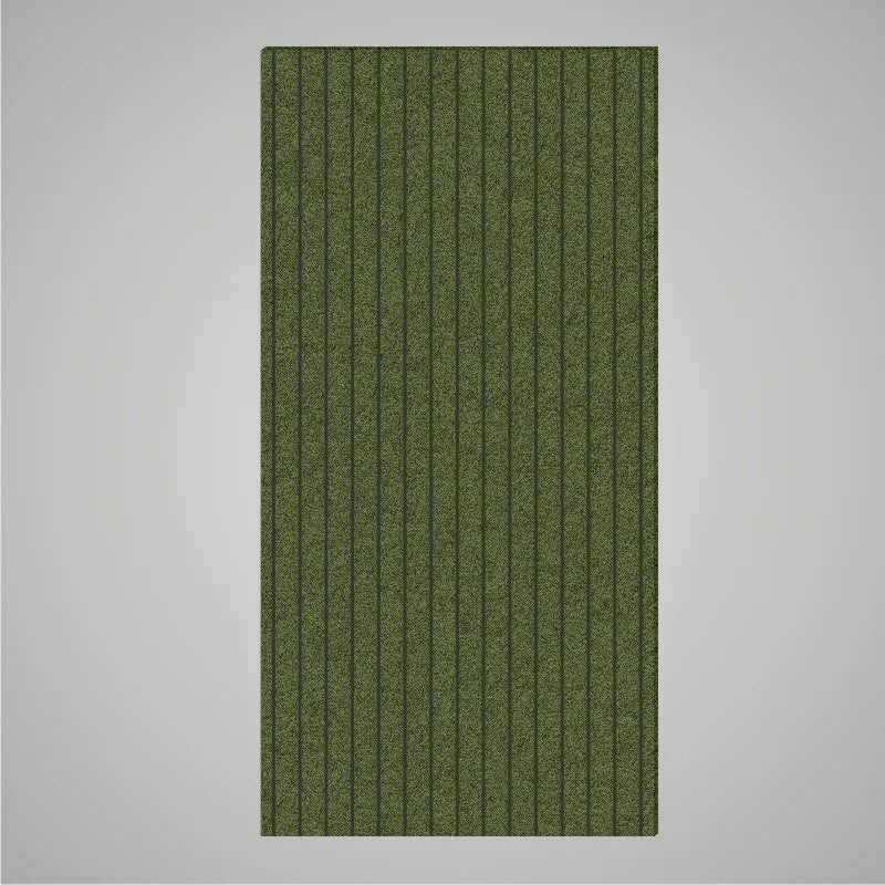 Self-adhesive Acoustic Felt Panel Slatted 9 mm / Free Shipping-PET Felt Acoustic Panels-WallpanelsPRO-Forest Green-Wall Panels Pro
