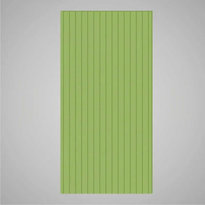 Self-adhesive Acoustic Felt Panel Slatted 9 mm / Free Shipping-PET Felt Acoustic Panels-WallpanelsPRO-Green-Wall Panels Pro