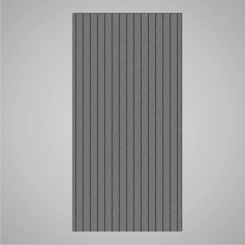 Self-adhesive Acoustic Felt Panel Slatted 9 mm / Free Shipping-PET Felt Acoustic Panels-WallpanelsPRO-Grey-Wall Panels Pro