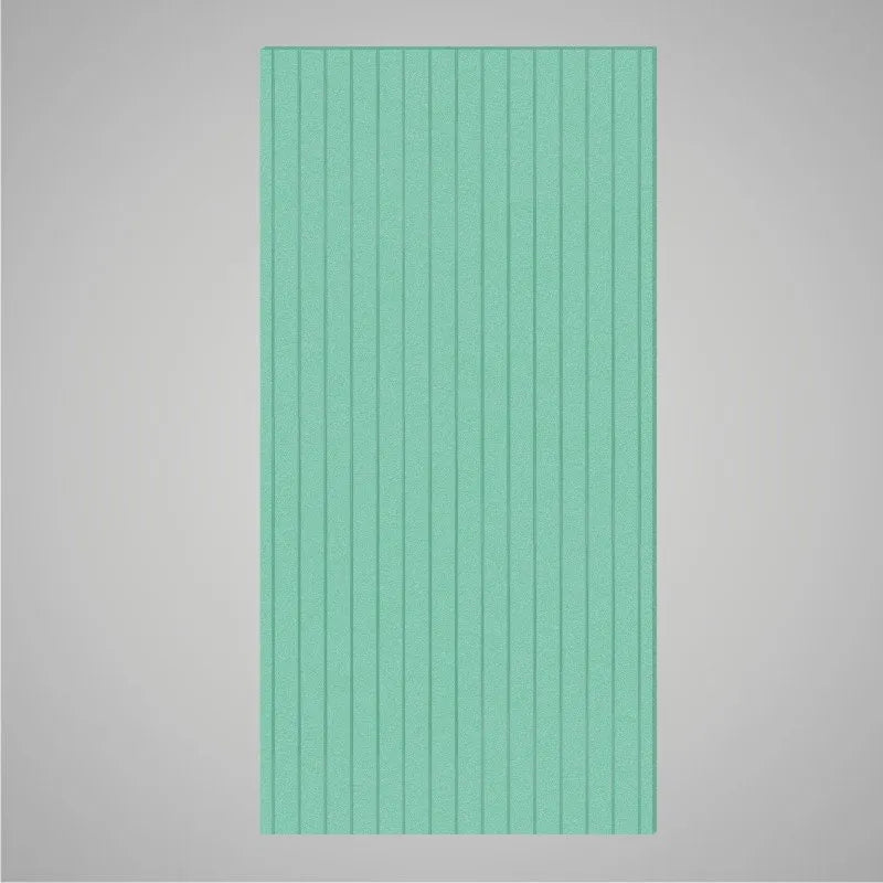Self-adhesive Acoustic Felt Panel Slatted 9 mm / Free Shipping-PET Felt Acoustic Panels-WallpanelsPRO-Light Teal-Wall Panels Pro