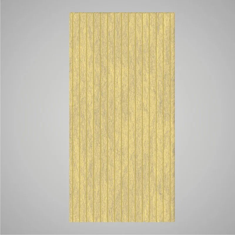 Self-adhesive Acoustic Felt Panel Slatted 9 mm / Free Shipping-PET Felt Acoustic Panels-WallpanelsPRO-Marble Yellow-Wall Panels Pro