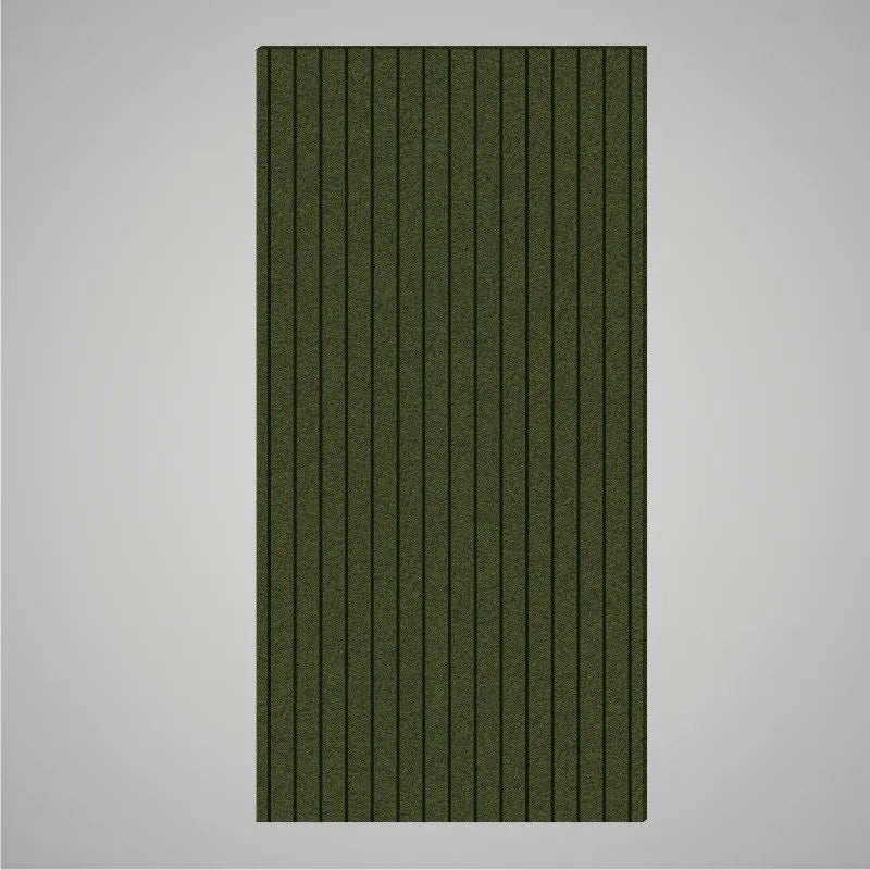 Self-adhesive Acoustic Felt Panel Slatted 9 mm / Free Shipping-PET Felt Acoustic Panels-WallpanelsPRO-Moss Green-Wall Panels Pro