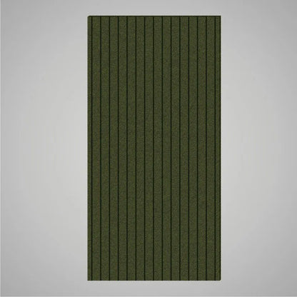 Self-adhesive Acoustic Felt Panel Slatted 9 mm / Free Shipping-PET Felt Acoustic Panels-WallpanelsPRO-Moss Green-Wall Panels Pro
