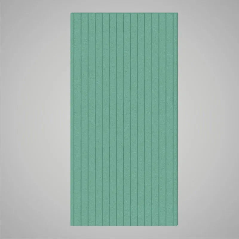 Self-adhesive Acoustic Felt Panel Slatted 9 mm / Free Shipping-PET Felt Acoustic Panels-WallpanelsPRO-Sea Green-Wall Panels Pro