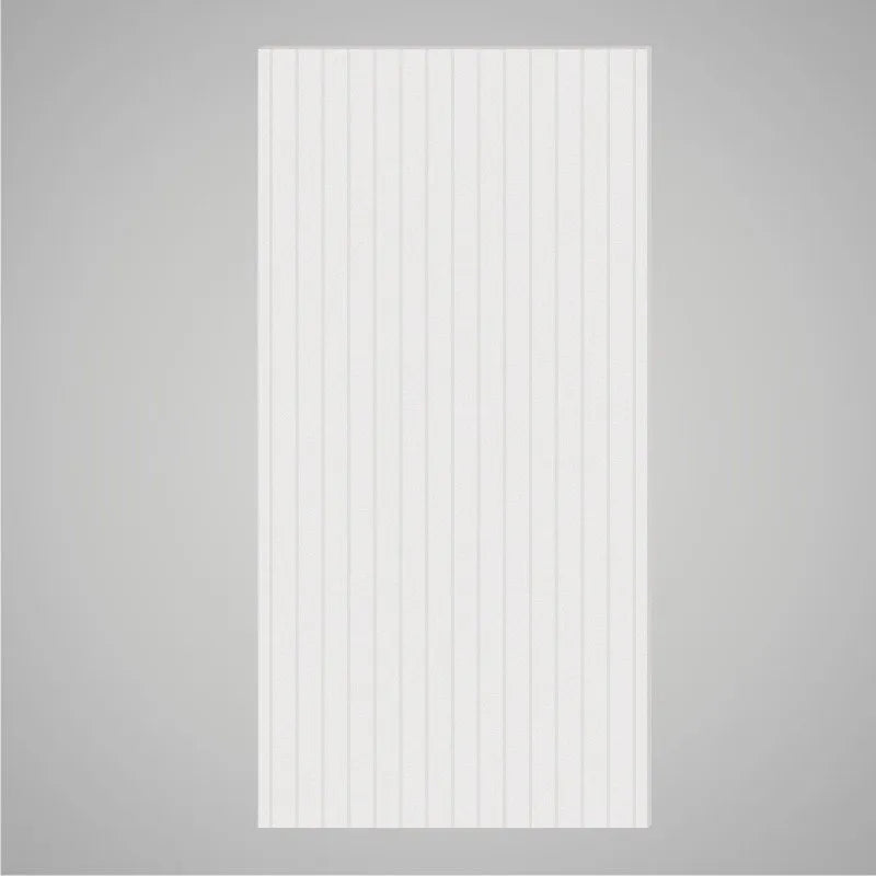 Self-adhesive Acoustic Felt Panel Slatted 9 mm / Free Shipping-PET Felt Acoustic Panels-WallpanelsPRO-White-Wall Panels Pro