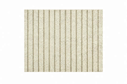 Sonablock Groove Line grooved wood wool acoustic panel, 25 mm, 1.0 mm fibre, natural