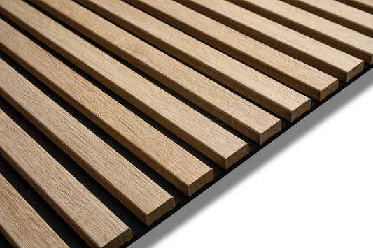 Sonoma Oak PVC Slat Acoustic Panel