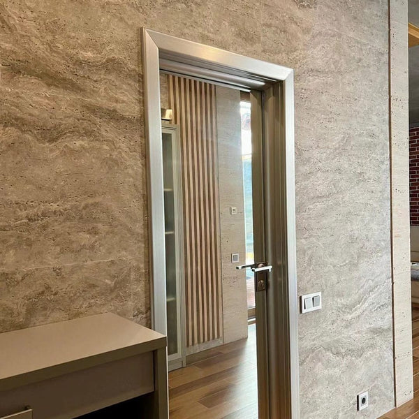 Travertine installation