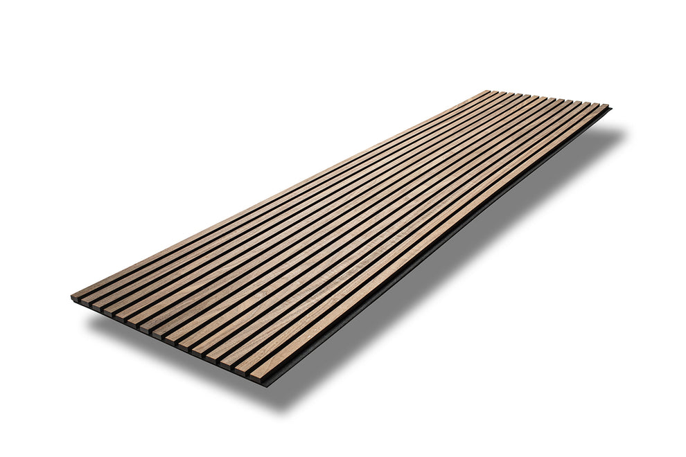 Walnut Wood Slat Acoustic Panel | Natural Veneer | Wall Panels Pro