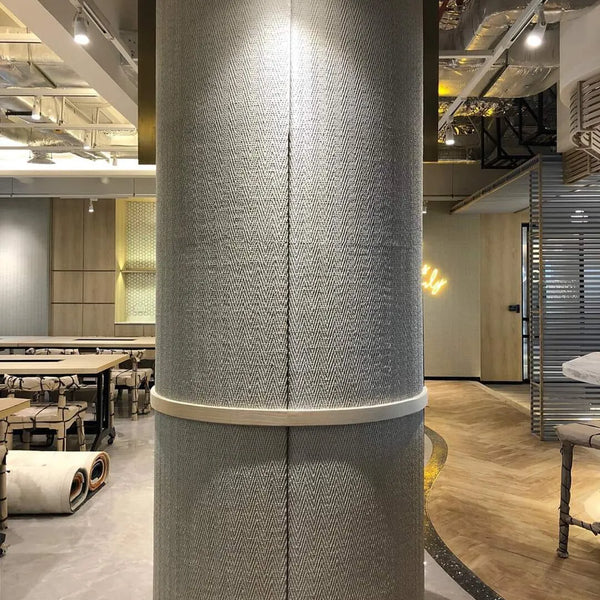 Weaving flexible ceramic installation