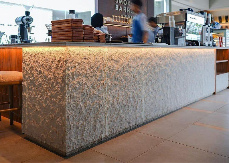 MCM tiles in hospitality interior