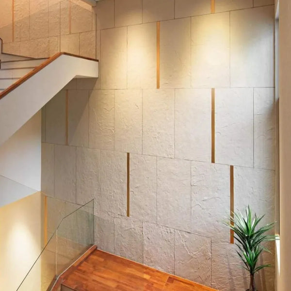 White slate installation