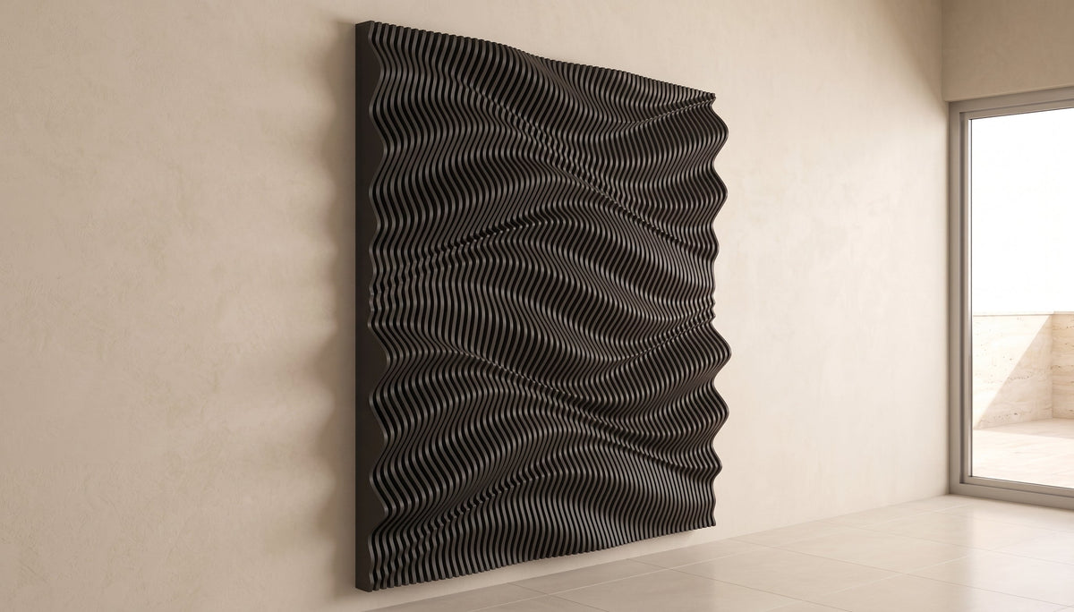 WavySlats Parametric Wall AUR in black