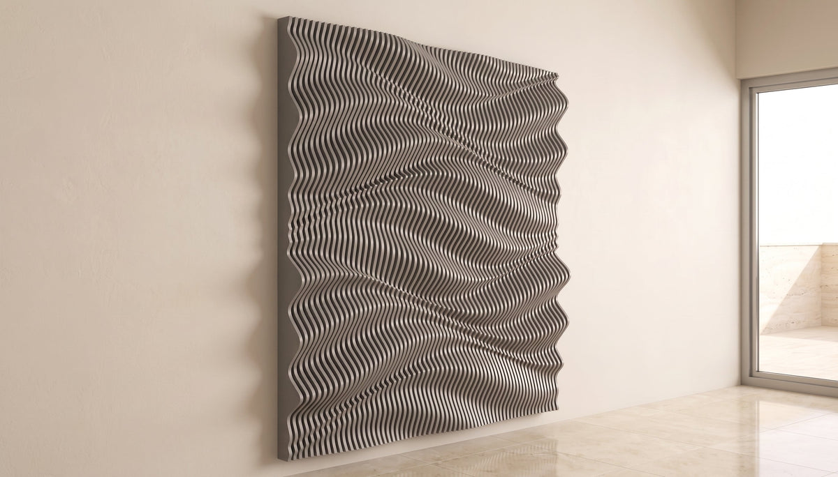 WavySlats Parametric Wall AUR in grey