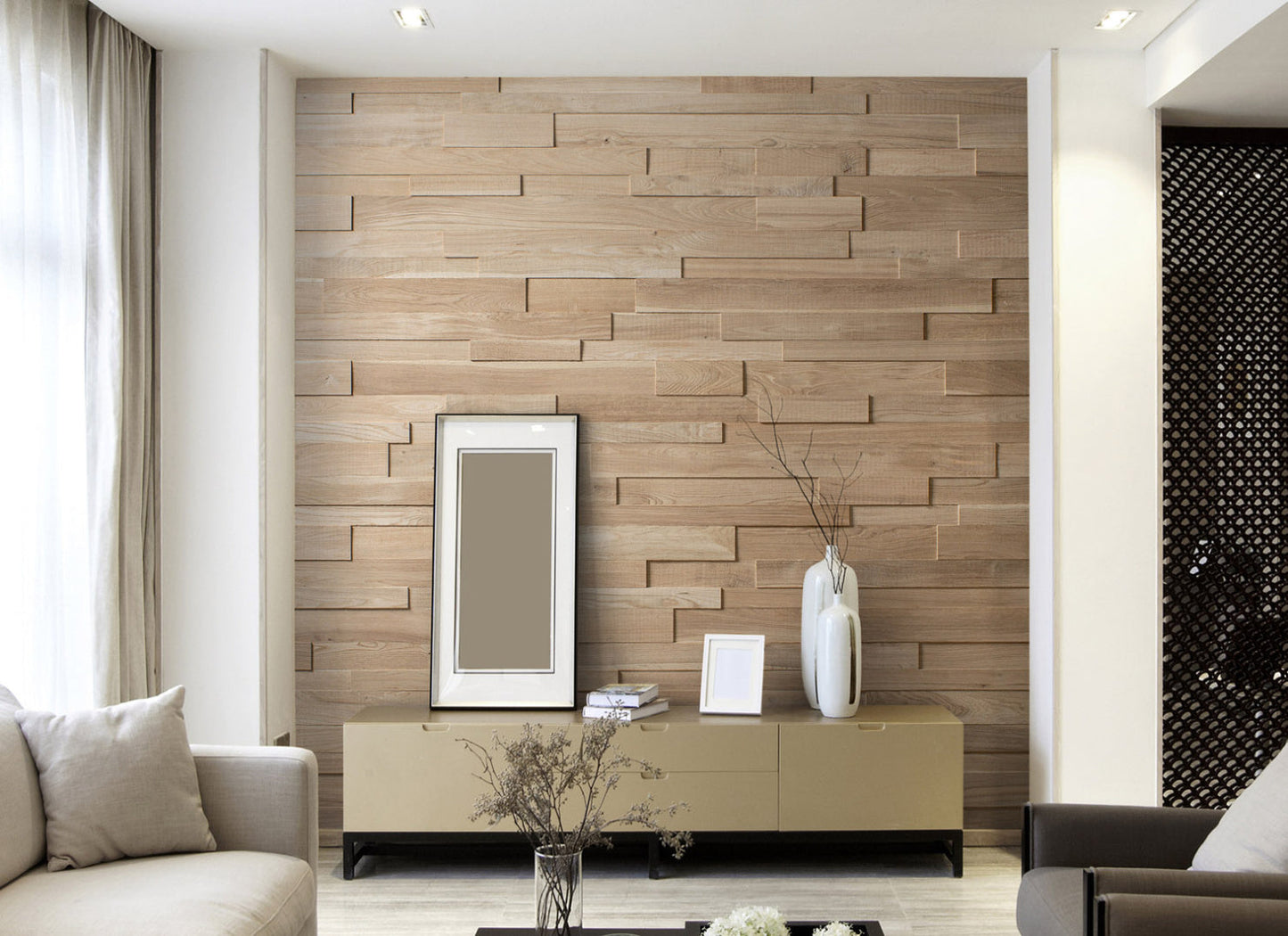 Wooden Wall Decorative panel Ozo Lite