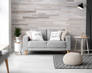 MasK decorative wood wall panel, reclaimed 3D wood cladding for interior feature walls