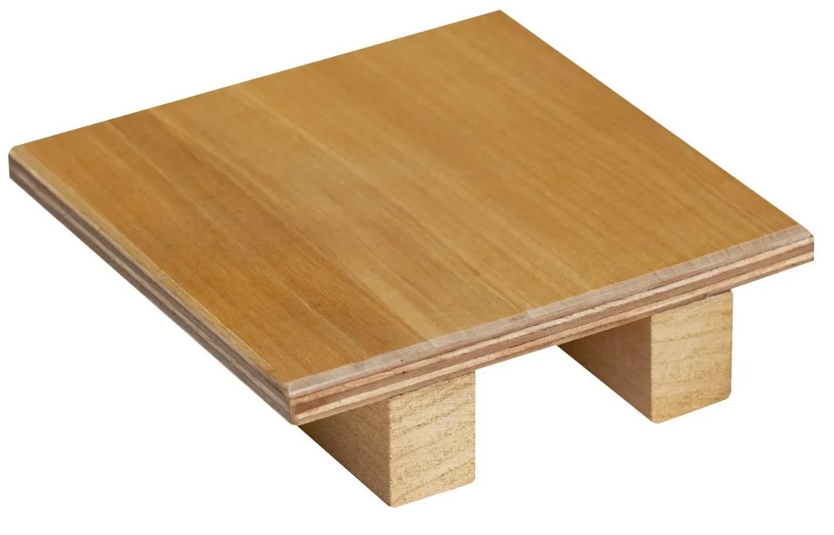 Thermo aspen 10 x 10 cm socket plate, three-quarter view